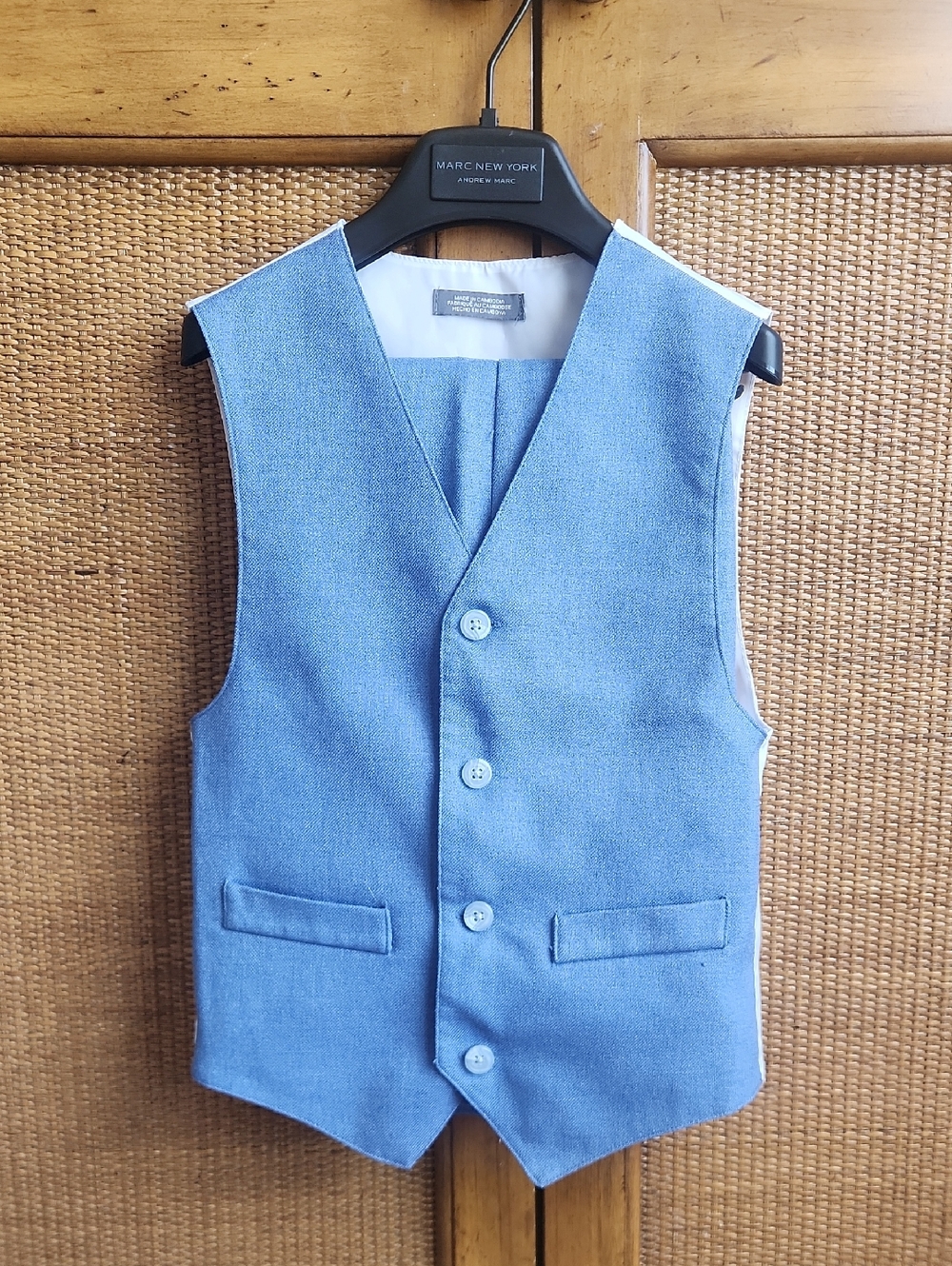 Boys Blue Van Heusen Vest And Pants